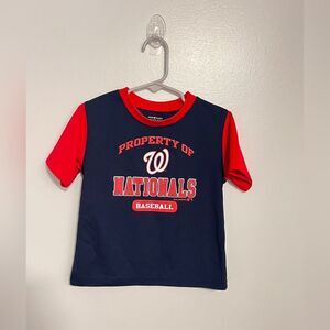 Majestic MLB Washington Nationals Jersey Shirt Toddler Kid Boy Girl size 3T
